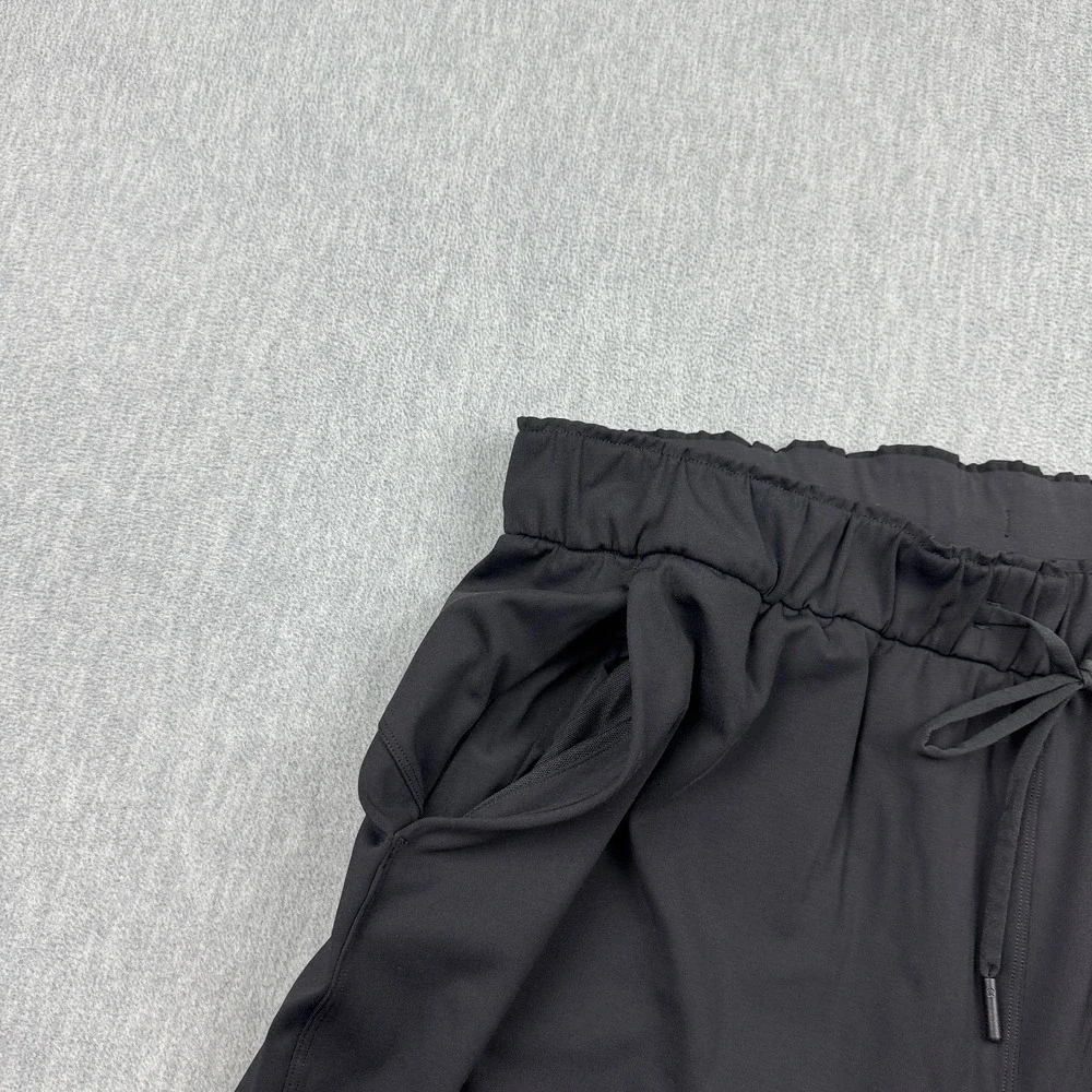 Lululemon Jogger Pants Womens 14 Black‎ Keep Moving Training Running Gym W5CV4S